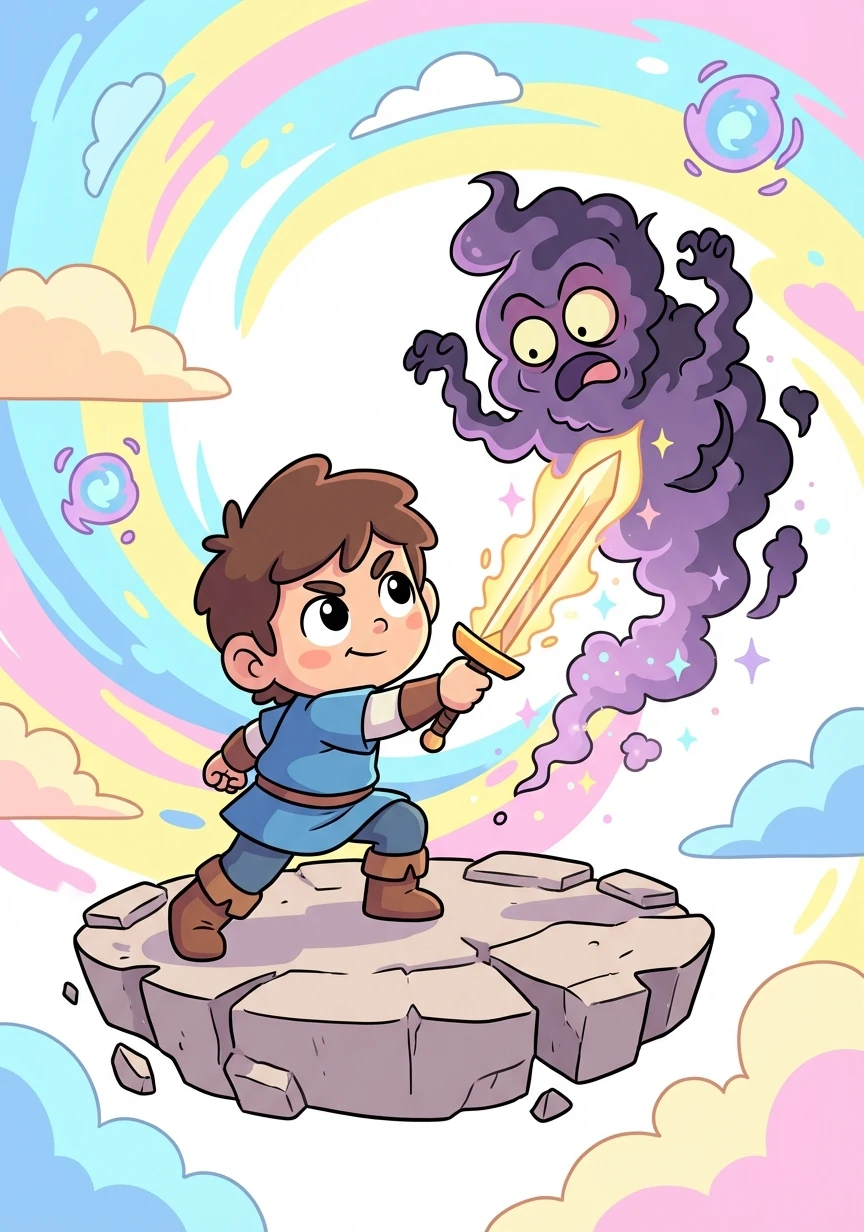 В финальной битве Байлин столкнулась с темным колдуном, который хотел поглотить мир. С помощью своей силы и меча, она победила его и спасла мир.