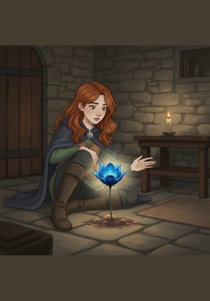 Пока другие жители деревни проходили мимо, погружённые в свои заботы, Айлин каждый день приносила цветку чистую воду. Она бережно убирала сухие листья вокруг и шептала растению ласковые слова, веря в его исцеление.