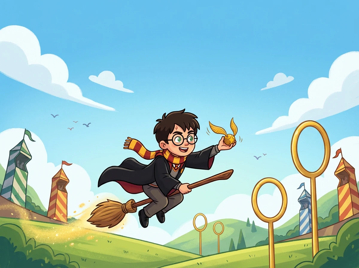 Harry lebt bei seinen fiesen Verwandten, den Dursleys, in einem kleinen Zimmer unter der Treppe. Er ahnt nichts von seiner wahren Bestimmung.