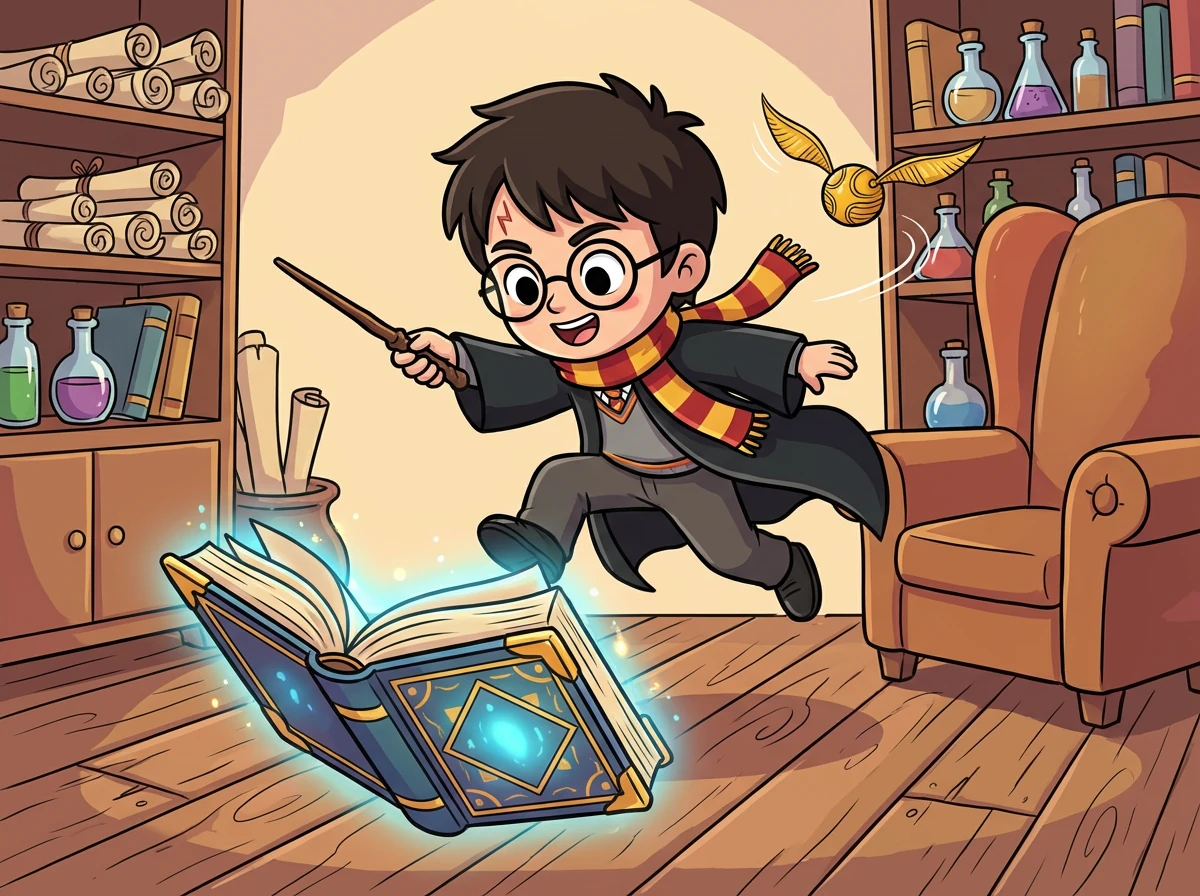 An seinem elften Geburtstag erhält Harry einen Brief von Hogwarts, einer Schule für Hexerei und Zauberei. Hagrid, ein freundlicher Riese, bringt ihm die Nachricht.