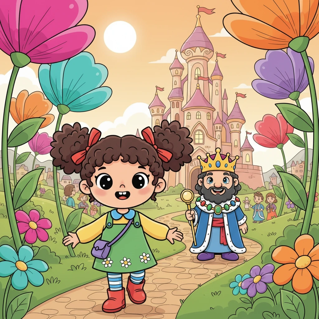 Once upon a time, in a vibrant kingdom filled with towering, colorful blossoms, lived a kind boy named Ling. The gentle sun warmed his face as he walked towards the grand, whimsical palace, where an aging Emperor, who adored flowers, sought a worthy successor. Every corner of the kingdom buzzed with the Emperor's upcoming announcement.