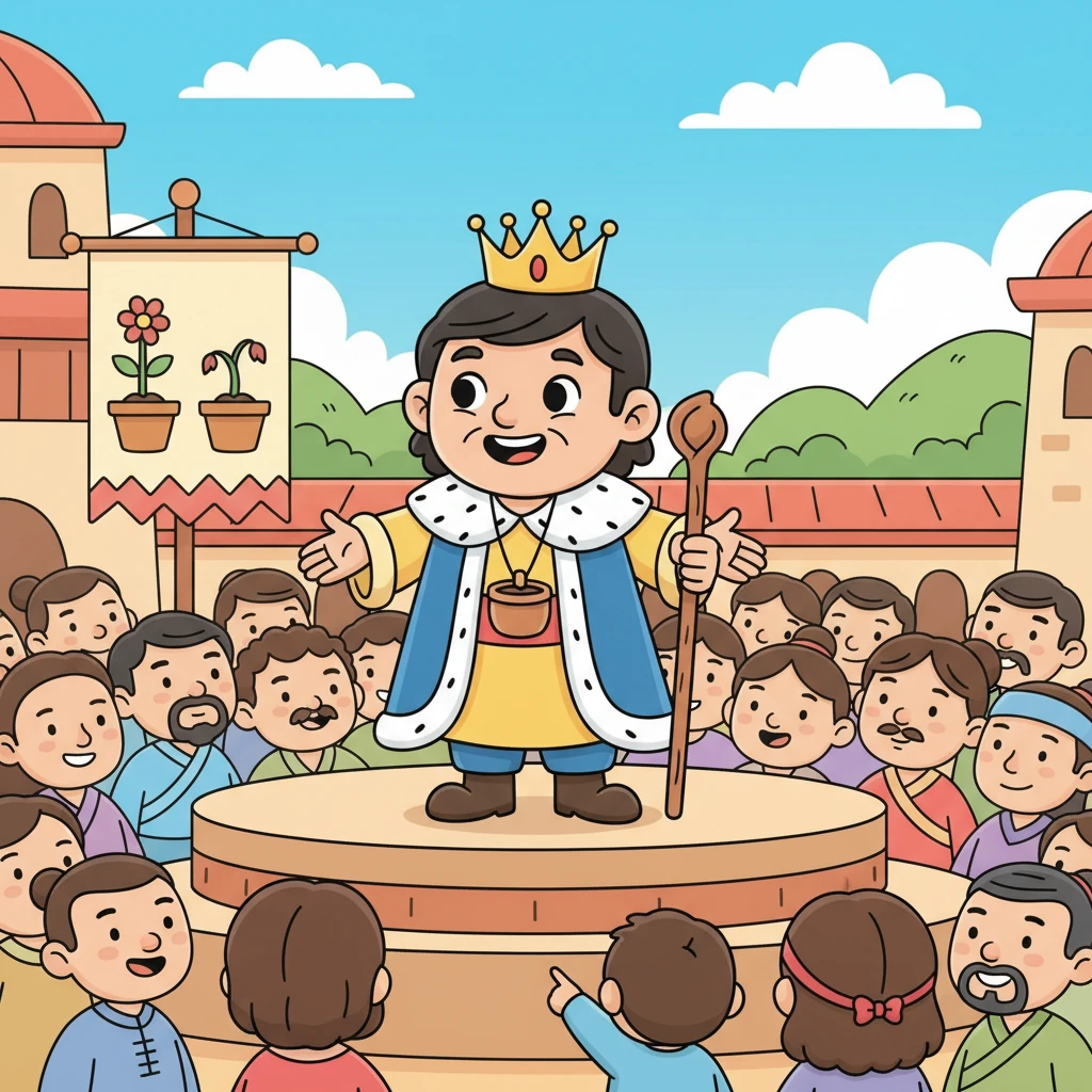 And so, Ling grew into a wise and beloved ruler, always remembered for his empty pot and the powerful lesson it taught. He led the kingdom with kindness and honesty, ensuring that everyone understood the true meaning of integrity. His story became a cherished tale, passed down through generations, inspiring all to be truthful.