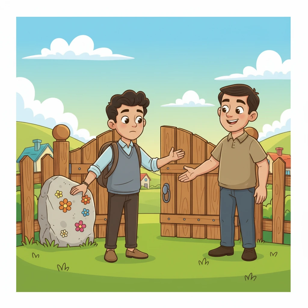 بقلب متردد وحماس خفي، يقرر ياسين زيارة القرية للمرة الأولى. يقف أمام البوابة المفتوحة، يشعر ببعض التوتر، لكن ابتسامة دافئة من أحد المشرفين ترحب به وتطمئنه، وكأنها تقول: "أنت مرحب بك هنا".