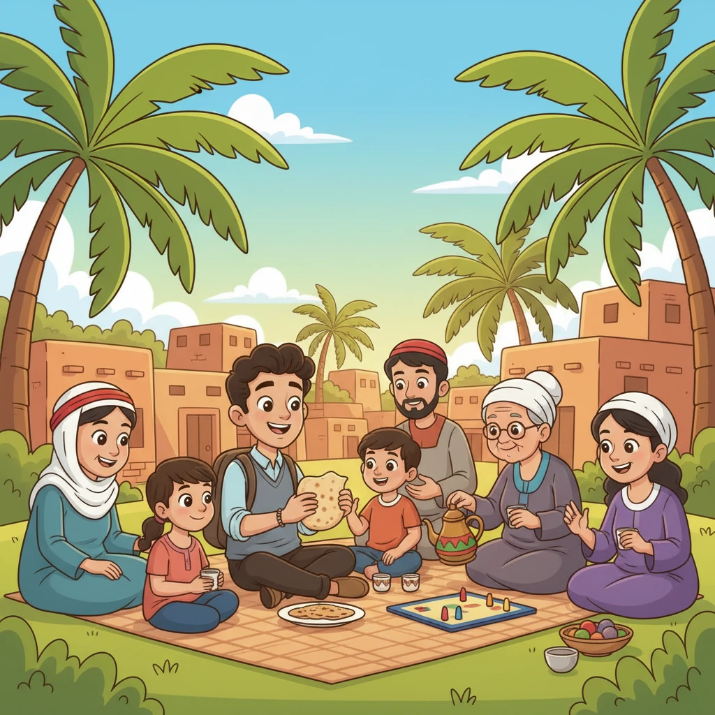 بعد عدة زيارات، لم يعد ياسين مجرد زائر، بل أصبح جزءًا لا يتجزأ من النسيج العائلي للقرية. يشاركهم وجباتهم، ألعابهم، وأحلامهم، ويشعر بأنه وجد مكانًا ينتمي إليه، عائلة ثانية تحتضنه.