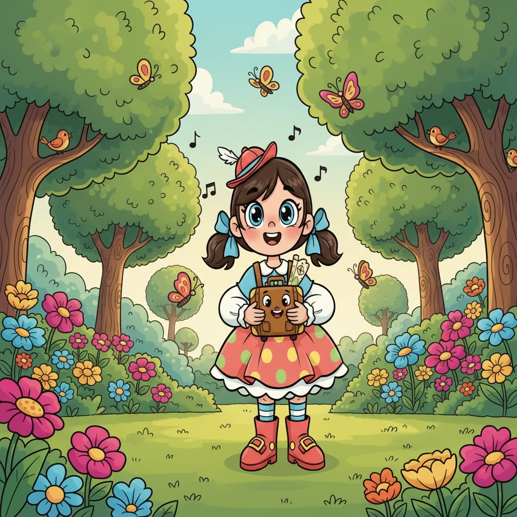 Когда Пых снова открыли, он оказался в удивительном месте: это был городской парк с огромными зелеными деревьями и клумбами, полными ароматных цветов. Вокруг пели птицы, а бабочки порхали в воздухе.