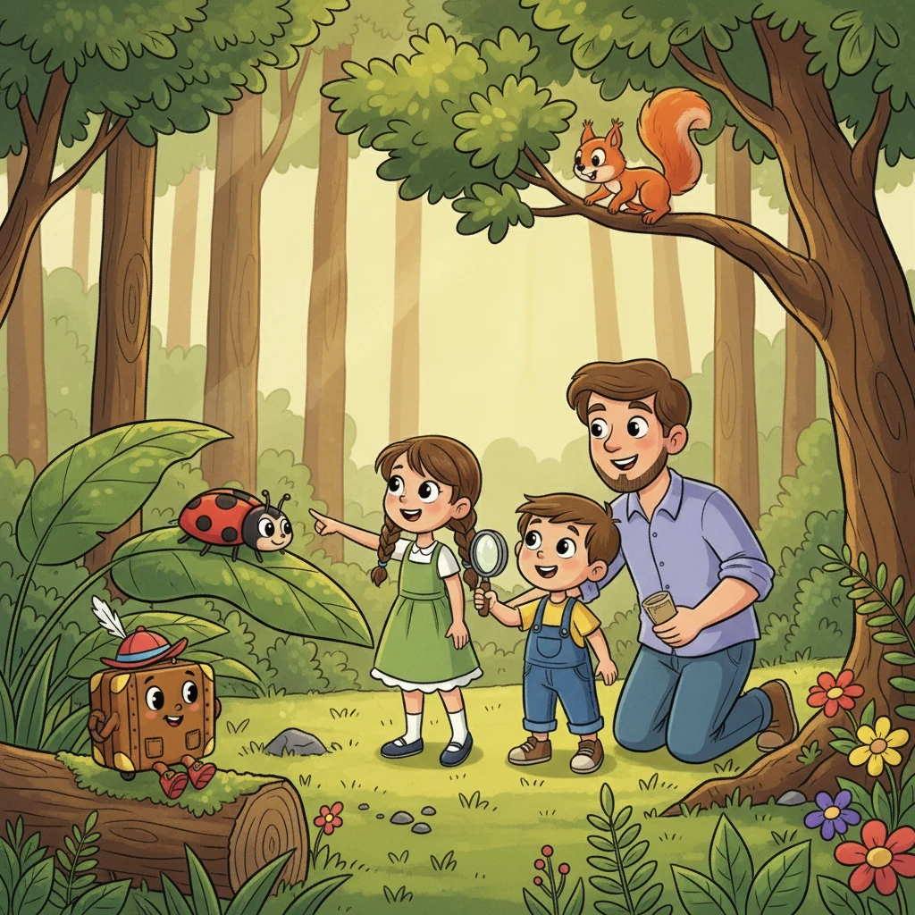 Пых наблюдал, как дети с родителями рассматривали насекомых на листьях и указывали на белок, прыгающих по деревьям. Он понял, что люди путешествуют, чтобы увидеть красоту мира и узнать что-то новое о природе.