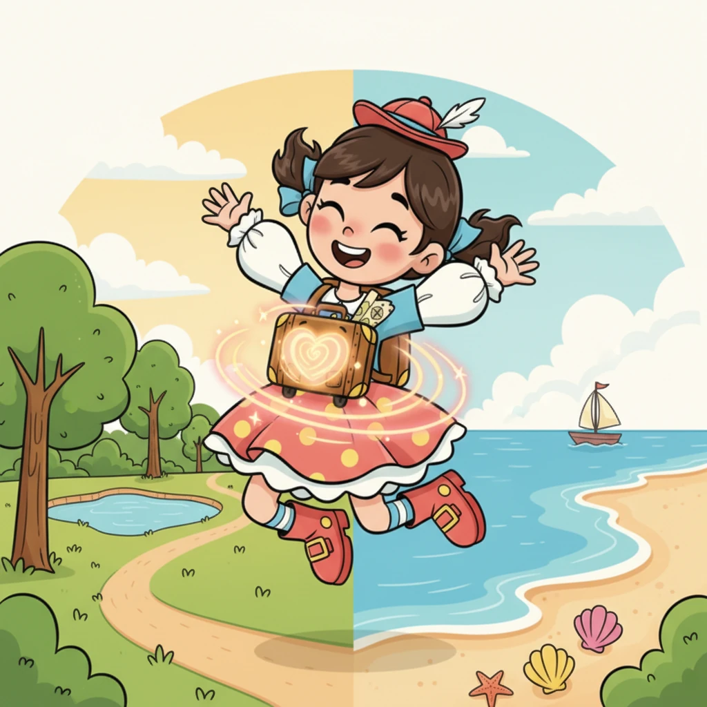 Сердце Пыха, если бы у чемоданчика оно было, наполнилось теплым, радостным чувством. Он понял, что любое путешествие, будь то поход в соседний парк или поездка к морю, делает нас богаче. Оно дарит новые знания и прекрасные воспоминания.