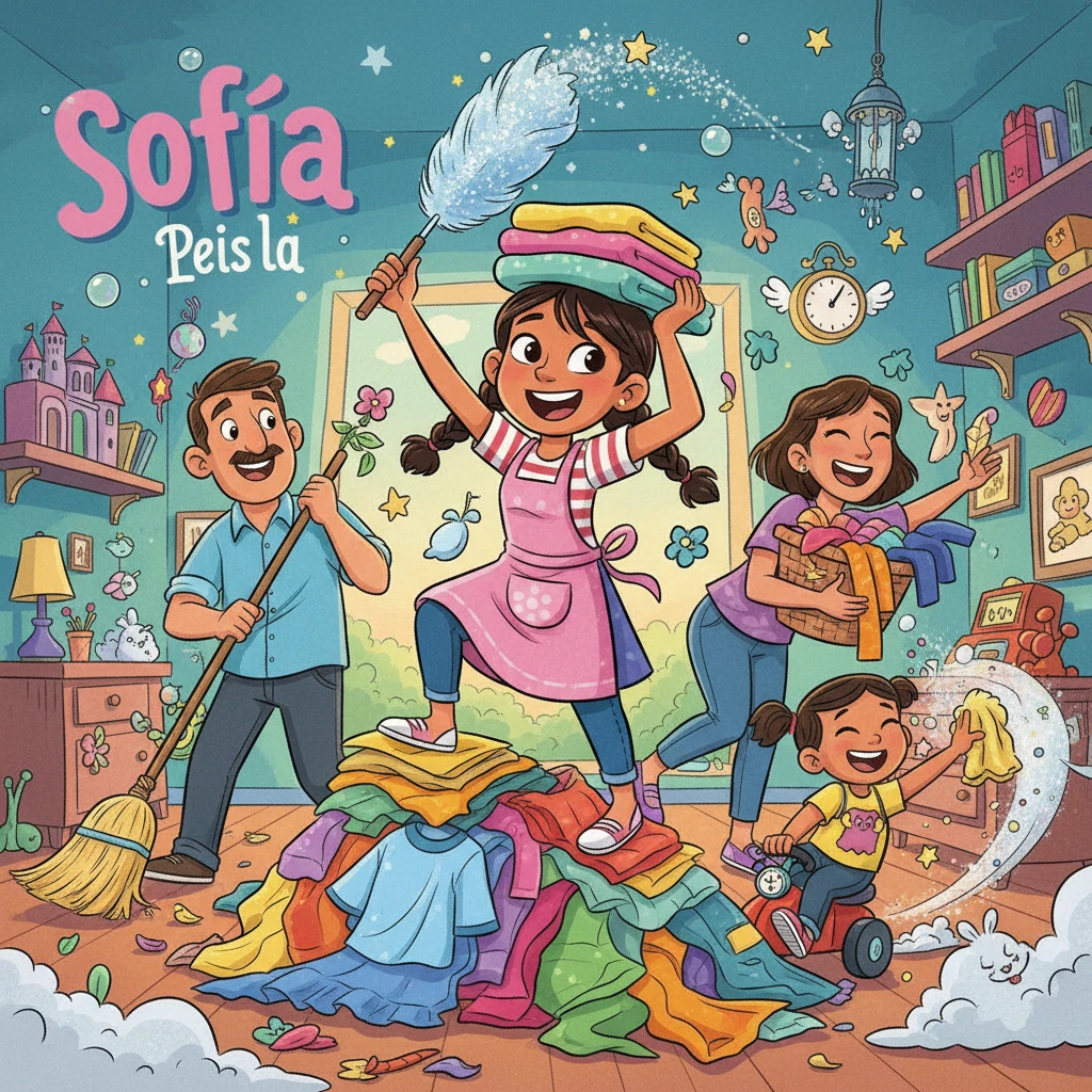 La Familia de Sofía y las Tareas del Hogar - family