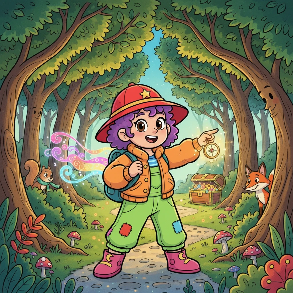 Lila and the Whispering Woods Treasure - adventure