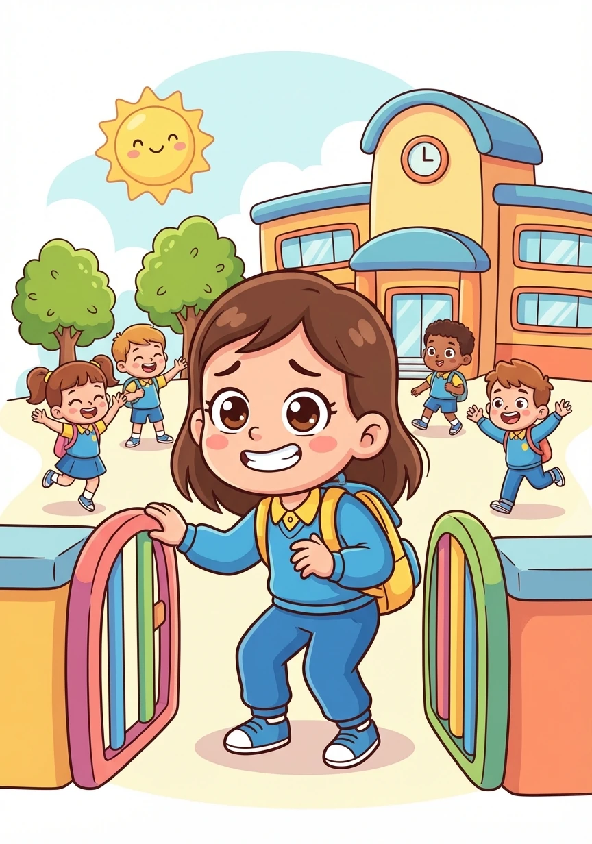 Al día siguiente, el colegio se llenó de pequeños estudiantes vestidos exactamente igual. Sofía, una niña de ojos brillantes y una sonrisa contagiosa, se sentía un poco extraña, pero también emocionada.