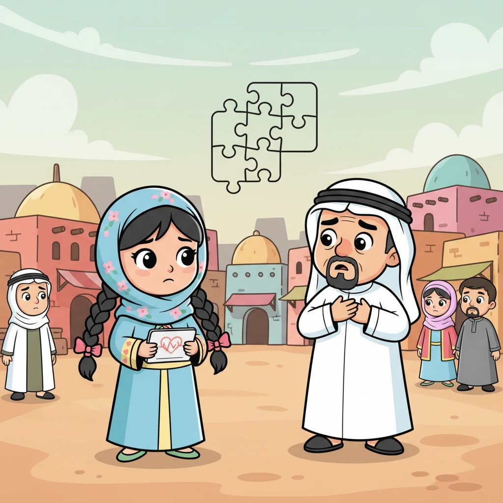 في القرية، كان بعض الناس يشعرون بقليل من القلق، وأحيانًا كان الأطباء يحتارون في معرفة ما إذا كان قلب أحدهم بحاجة إلى اهتمام خاص. كان الأمر يشبه محاولة حل لغز صعب دون كل القطع. كانت نورا ترى هذه الوجوه القلقة وتتمنى أن تجد حلاً.