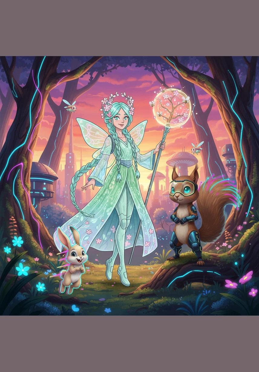 When the sun finally began to set, the forest had been completely transformed into a world of color and life. It was now a fragrant, vibrant place where birds sang and everything felt brand new.