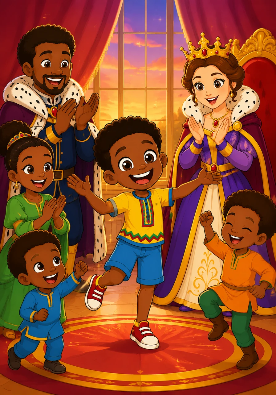 As the day comes to a close, Tobi gathers his family together to sing the grand finale of his alphabet song. They all clap, dance, and cheer, celebrating a wonderful day filled with music, laughter, and letters from A to Z.