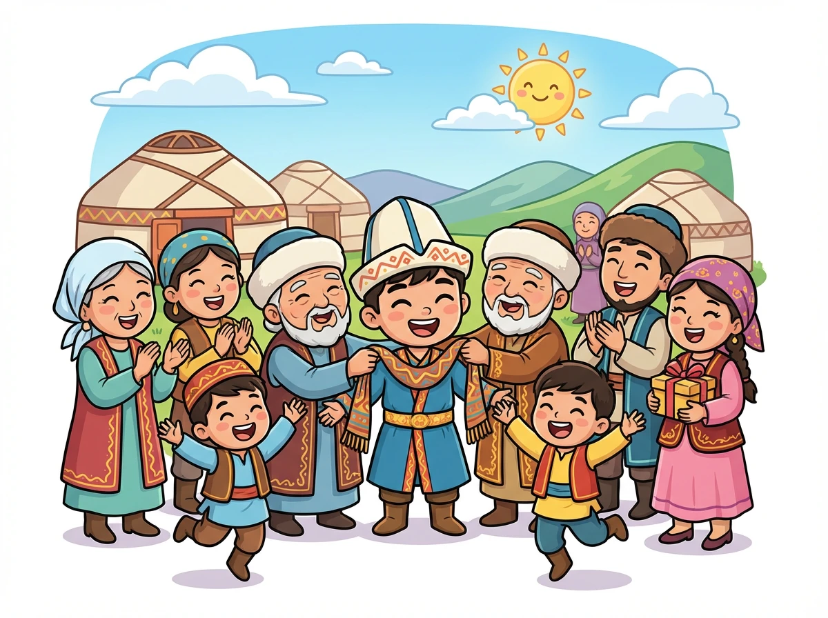 Ауыл тұрғындары Батырханды қуанышпен қарсы алады. Олар оған алғыс айтып, оны өздерінің батыры деп жариялайды. Ауылда қайтадан тыныштық орнайды.