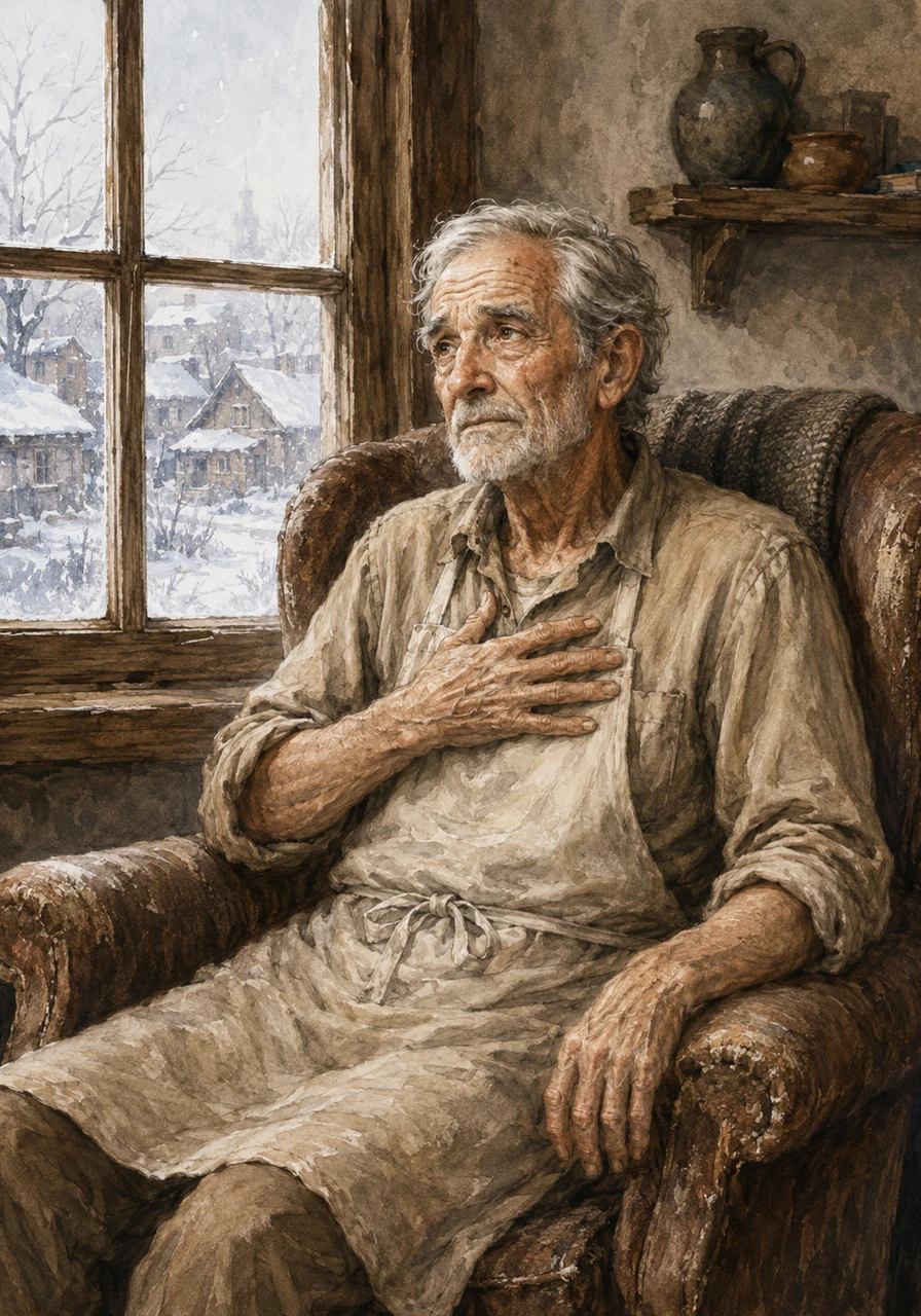 The first frost of winter arrives, painting the village white, and with it comes a painful memory: it is Clara’s sixty-fifth birthday. Sitting in his worn armchair, something finally cracks in Leo; he knows he cannot simply let this important day disappear into the cold.