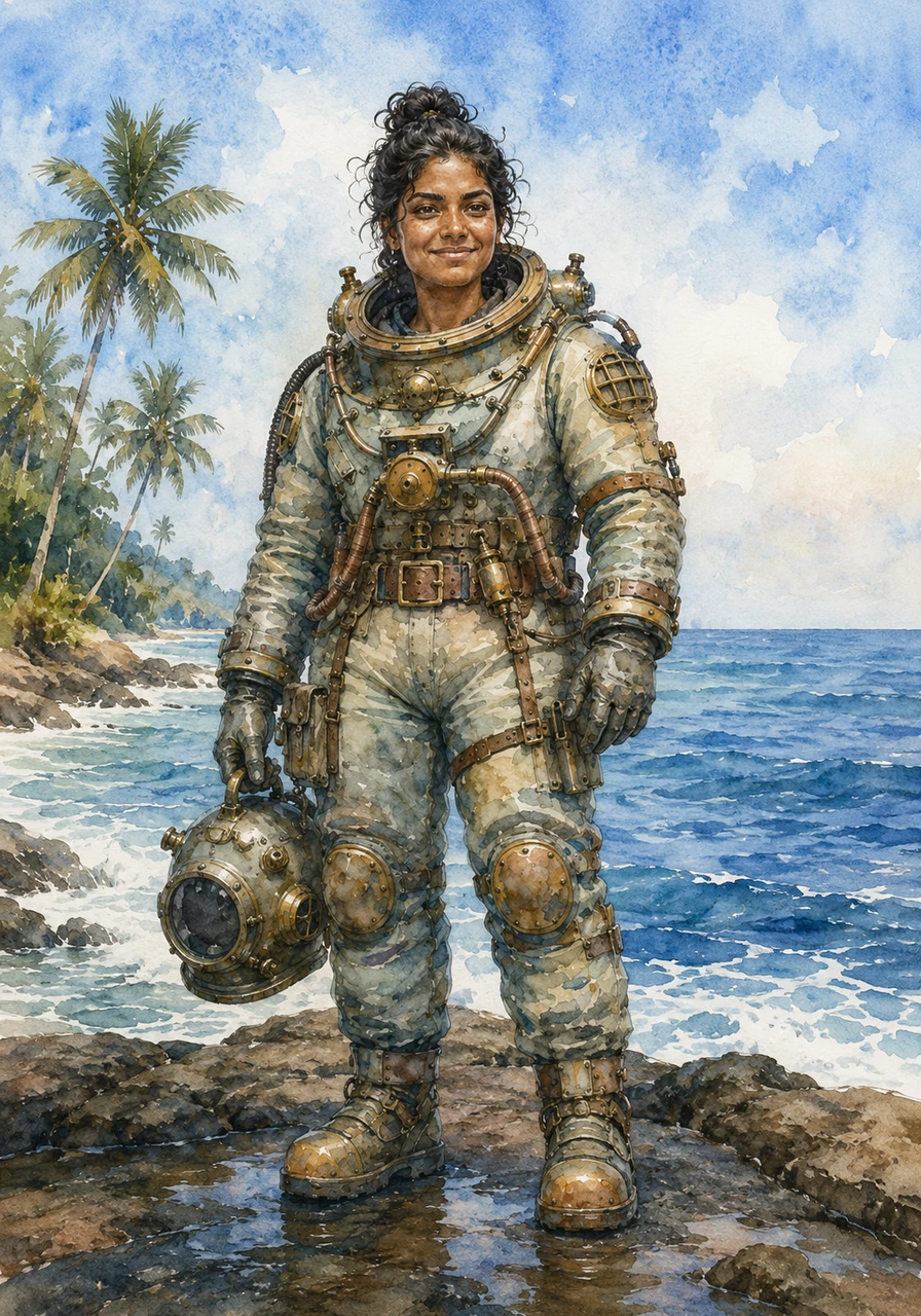 Standing tall against the coastal breeze of Kerala, Athulya smiles with a sense of fulfillment, ready for her next deep-sea descent. She remains the unseen guardian of the nation's infrastructure and a pioneer of the deep blue sea. Through her courage, the world begins to recognize the incredible strength of the girl from Pattambi who conquered the ocean depths.