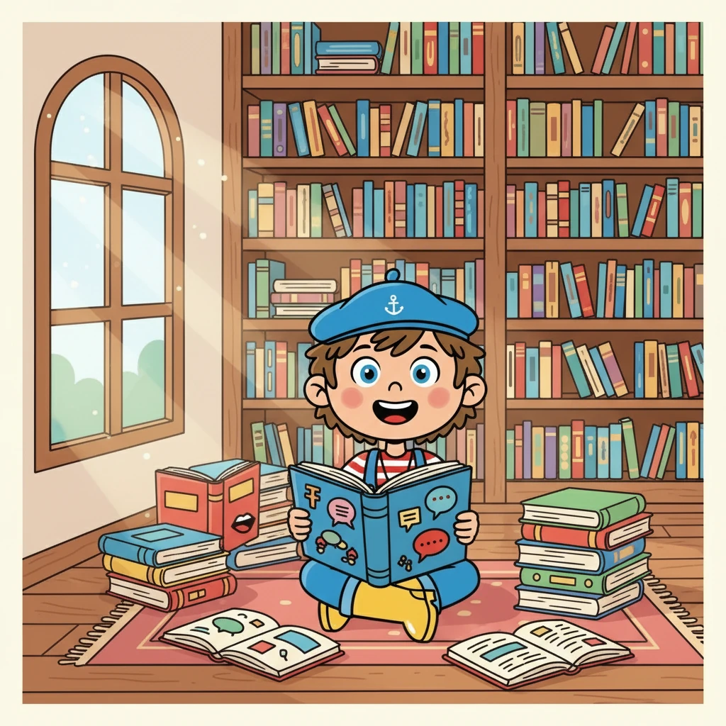 Dans la bibliothèque, Léo feuilleta des livres sur le droit à la liberté d'expression. Il comprit qu'il avait le droit de s'exprimer et d'être entendu.