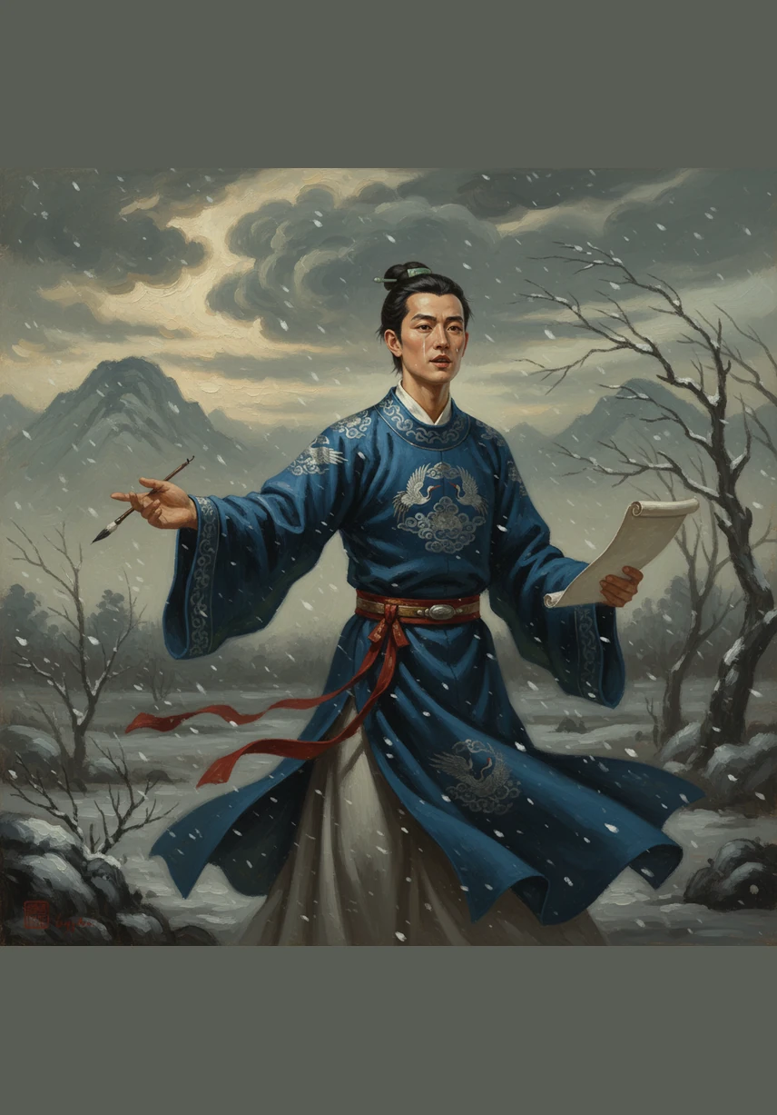 诗人抬起头，望着那一轮明亮的月亮，心里涌起了许多情感。他低下头，想起了远方的家，这就是“举头望明月，低头思故乡”。