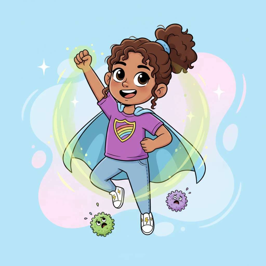The nurse explained that the vaccine was like a special invisible shield, protecting Lily's body from tiny bad guys in the future. Lily imagined herself as a strong, healthy superhero, ready to face anything with her new protection. She felt empowered by this knowledge.