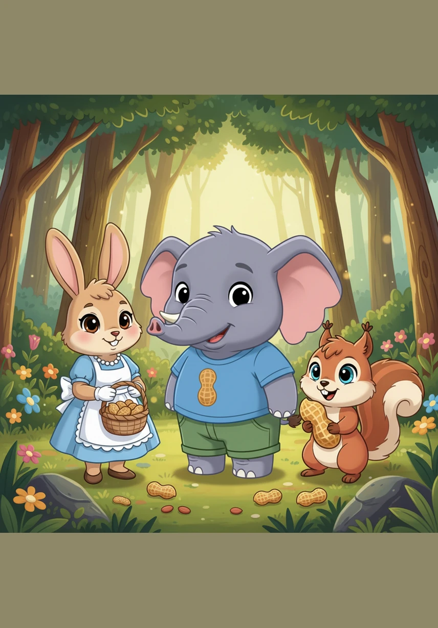 波波抬头望向茂密的树枝，那里停着2只蓝色的小鸟，不一会儿又飞来1只加入它们。2加1等于3，三只小鸟在枝头欢快地唱起了森林之歌。