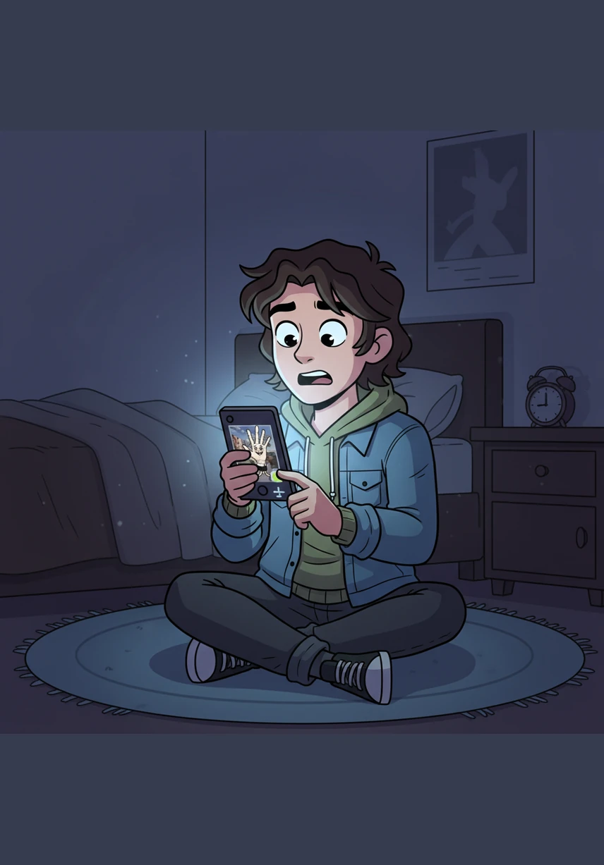 While deleting old photos to clear space, Alex’s thumb paused over a video thumbnail that didn't look familiar. It was recorded only three minutes ago, a timestamp that sent a sudden, inexplicable chill down their spine.