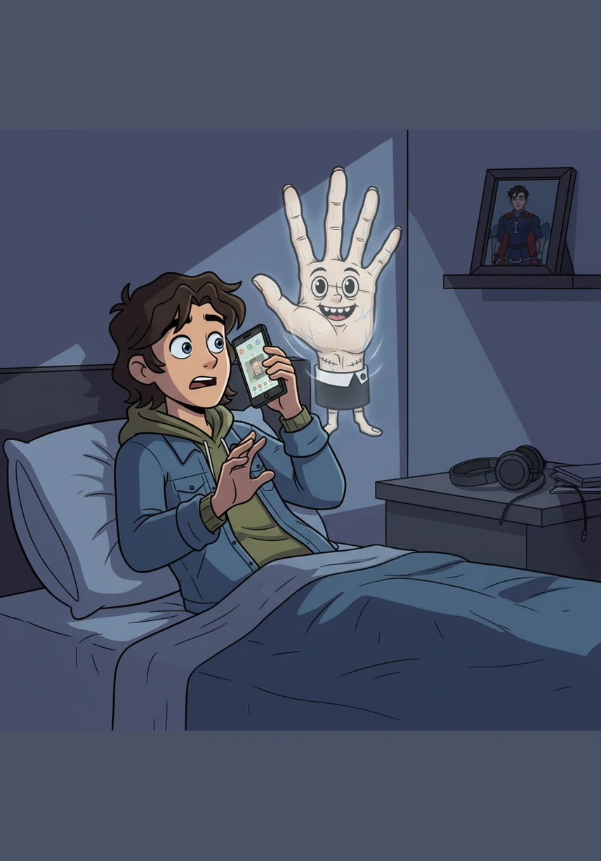 A wet, rattling voice whispered from just behind the phone, vibrating through the speaker with a sound like dry leaves. "Still asleep," the voice hissed, the words hanging heavy and cold in the air of the recording.