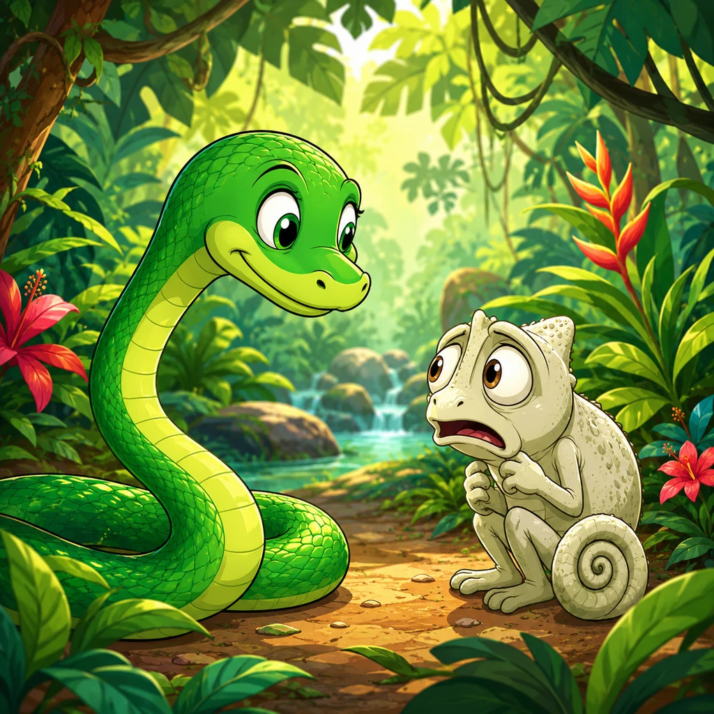 Hugo the Little Snake and the Quiet Jungle Journey