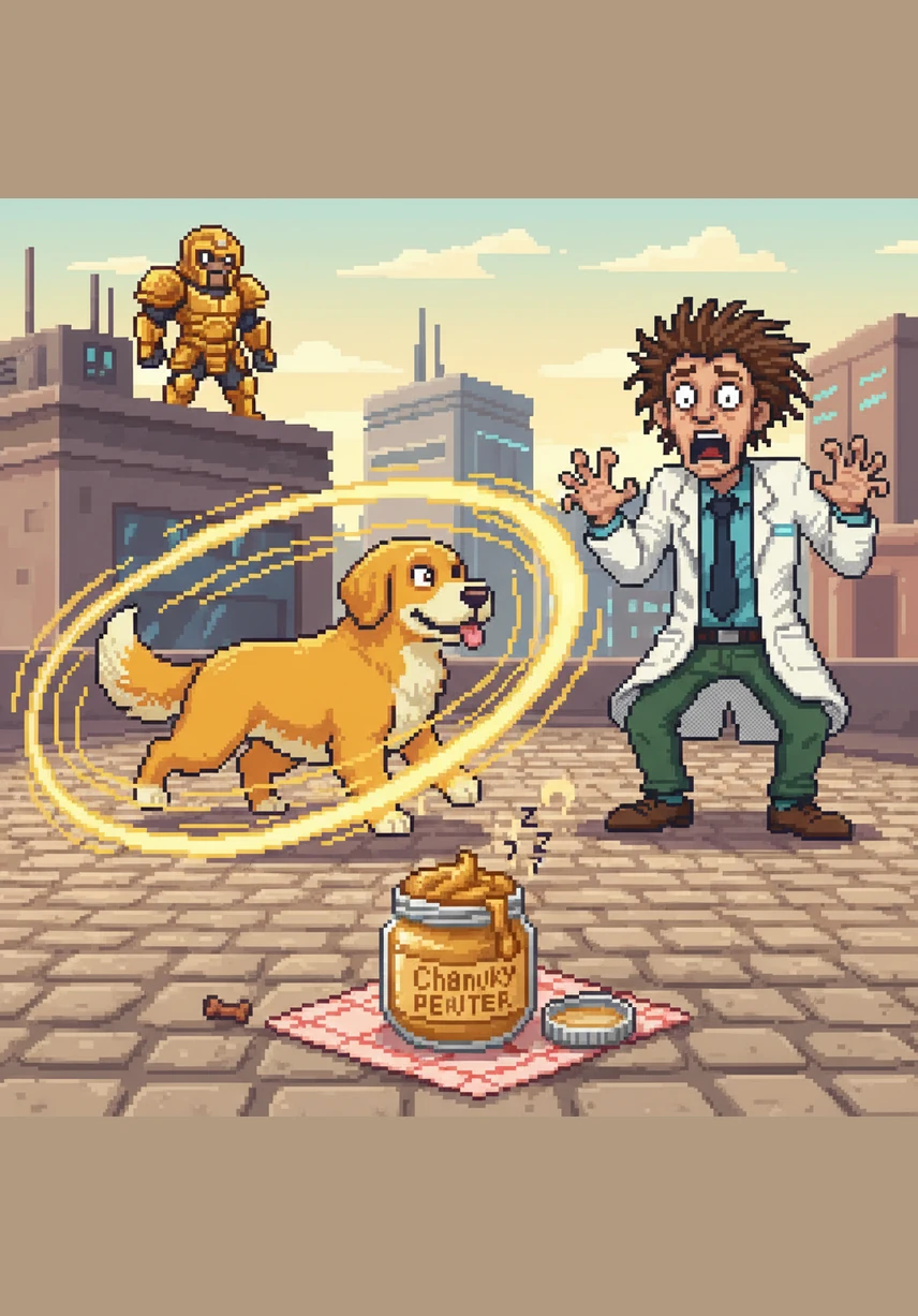 Even as a world-class hero, Barnaby remained a dog at heart, often chasing his own tail so fast that he created a small, glowing loop in space-time. He was even known to abandon a high-stakes pursuit the moment he smelled a fresh jar of extra-crunchy peanut butter.