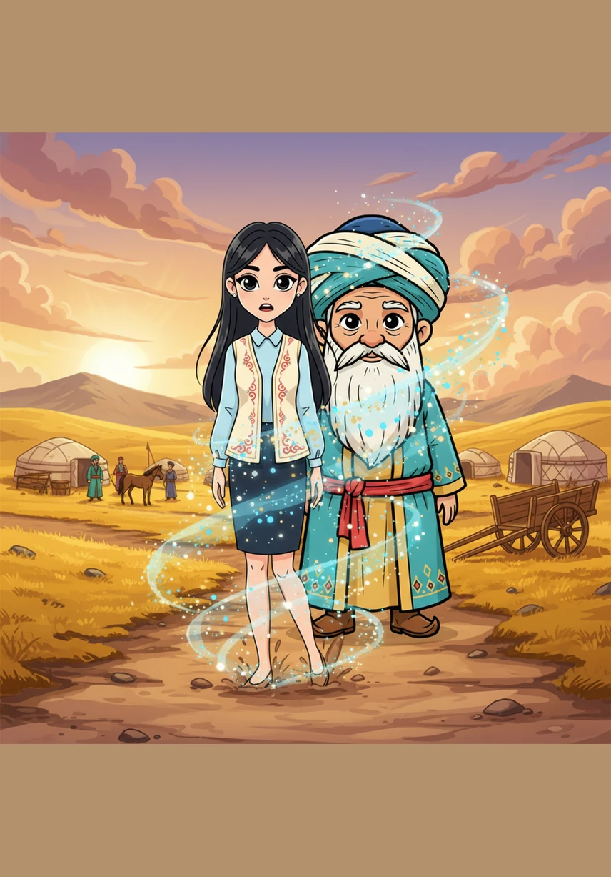 Айдана бір сәтте ежелгі дәуірге тап болып, тастарға қашалған таңбалар мен былғарыға жазылған алғашқы қолжазбаларды көрді. Бұл қазақ даласындағы жазба мәдениеті мен ақпаратты жүйелеп сақтаудың ең алғашқы қадамдары еді.