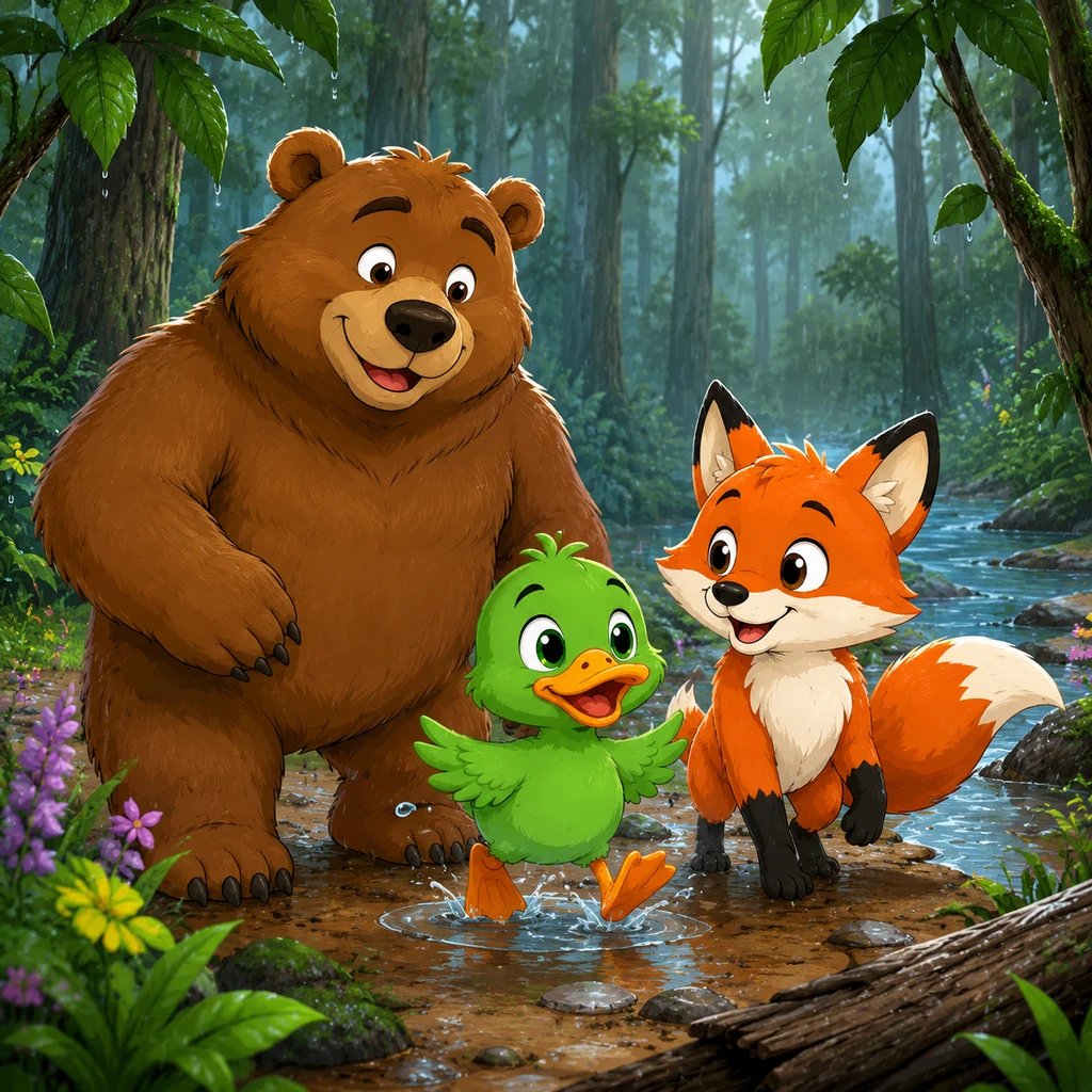 Ben and Ned's Wet Day