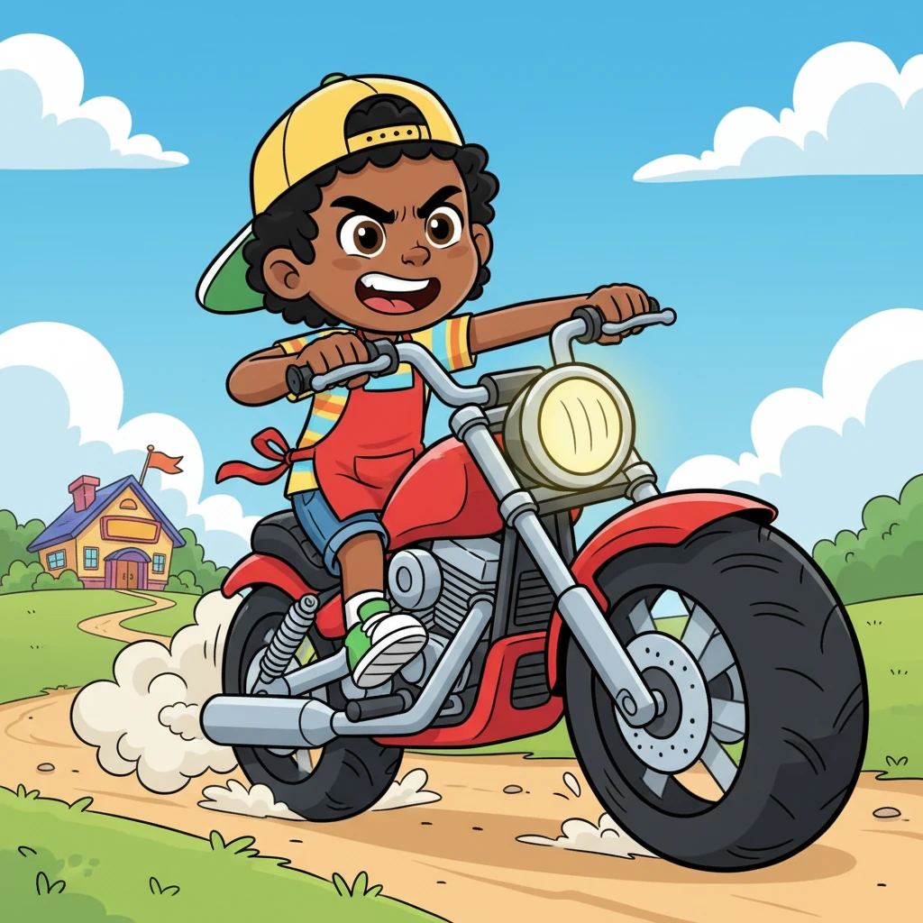 With a new spark of determination, Daren hopped onto his powerful motorcycle. Its engine rumbled like a brave promise as he sped off, heading towards the clubhouse. He knew he had to remind his brothers and sisters of their shared spirit.
