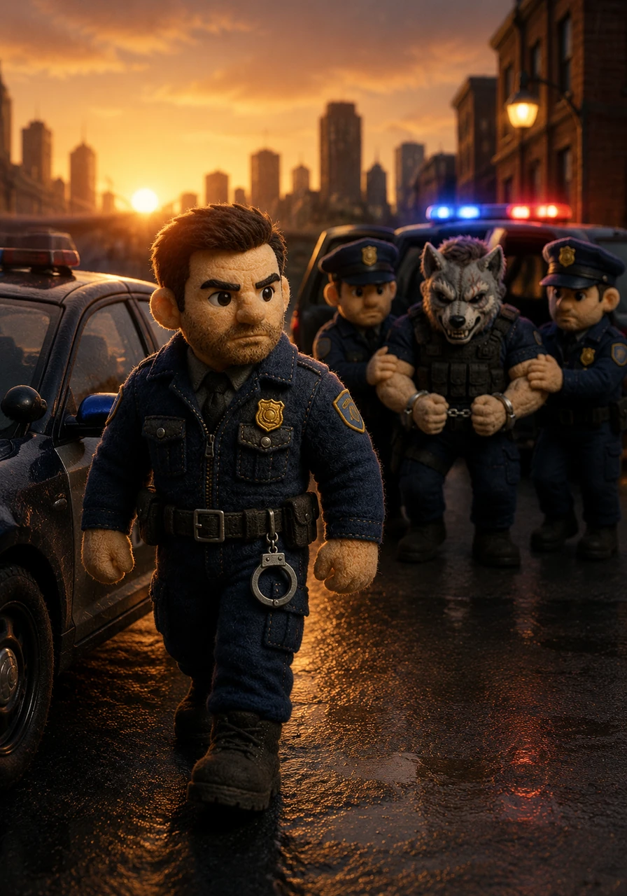 As the first light of dawn breaks over the horizon, Elias watches the police cruisers arrive to take Silas away. He walks toward his car, the city finally quiet and safe once more under the watchful eye of its protector.