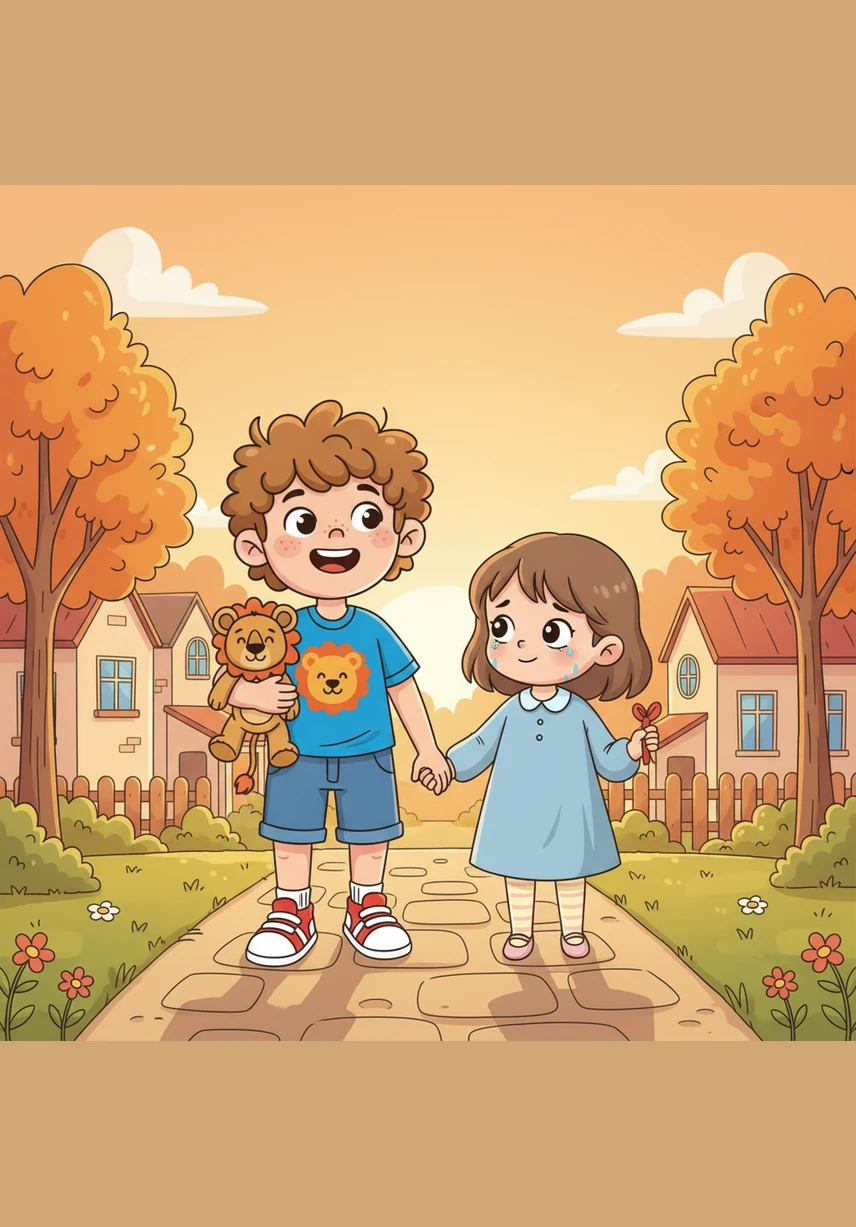 On the walk home, Leo finds a beautiful, smooth stone and puts it in his pocket. He thinks about all the things he learned today and says, I am a learner and I grow every single day.