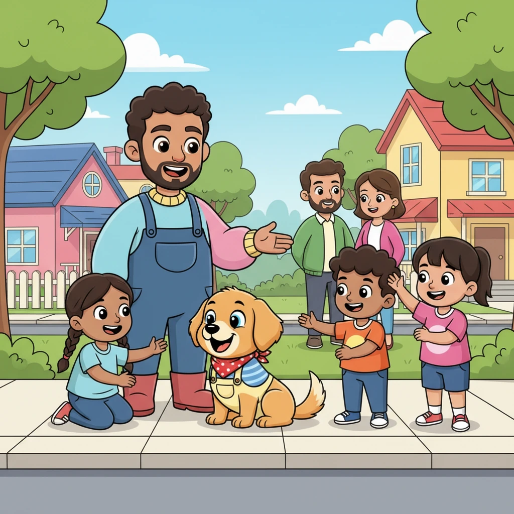 Leo and Buddy became a cherished duo in their neighborhood. Children would rush to pet Buddy, and neighbors loved to chat with Leo about his wonderful dog. They brought a little extra sunshine and wagging tails to everyone they met.