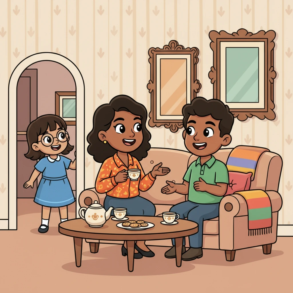 Back at home, Nana saw her mom, Caroline, and Uncle Michael sharing a cup of tea, deep in conversation, their faces alight with shared memories and understanding. Their sibling bond was a beautiful thing, strong and comforting, a testament to years of unwavering support. Nana knew their love for each other was truly special.