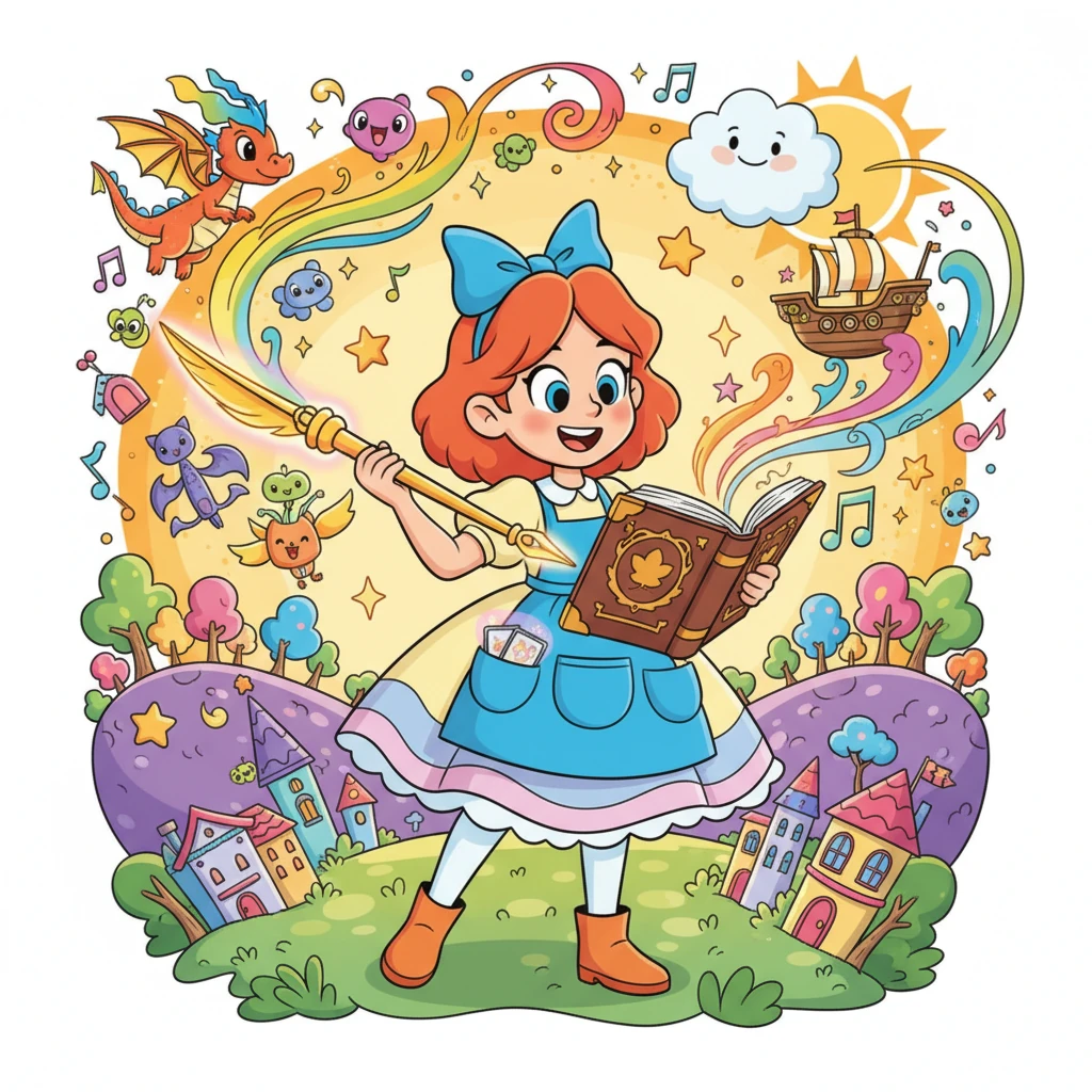 The Magical Quill of Quinn - 奇幻故事