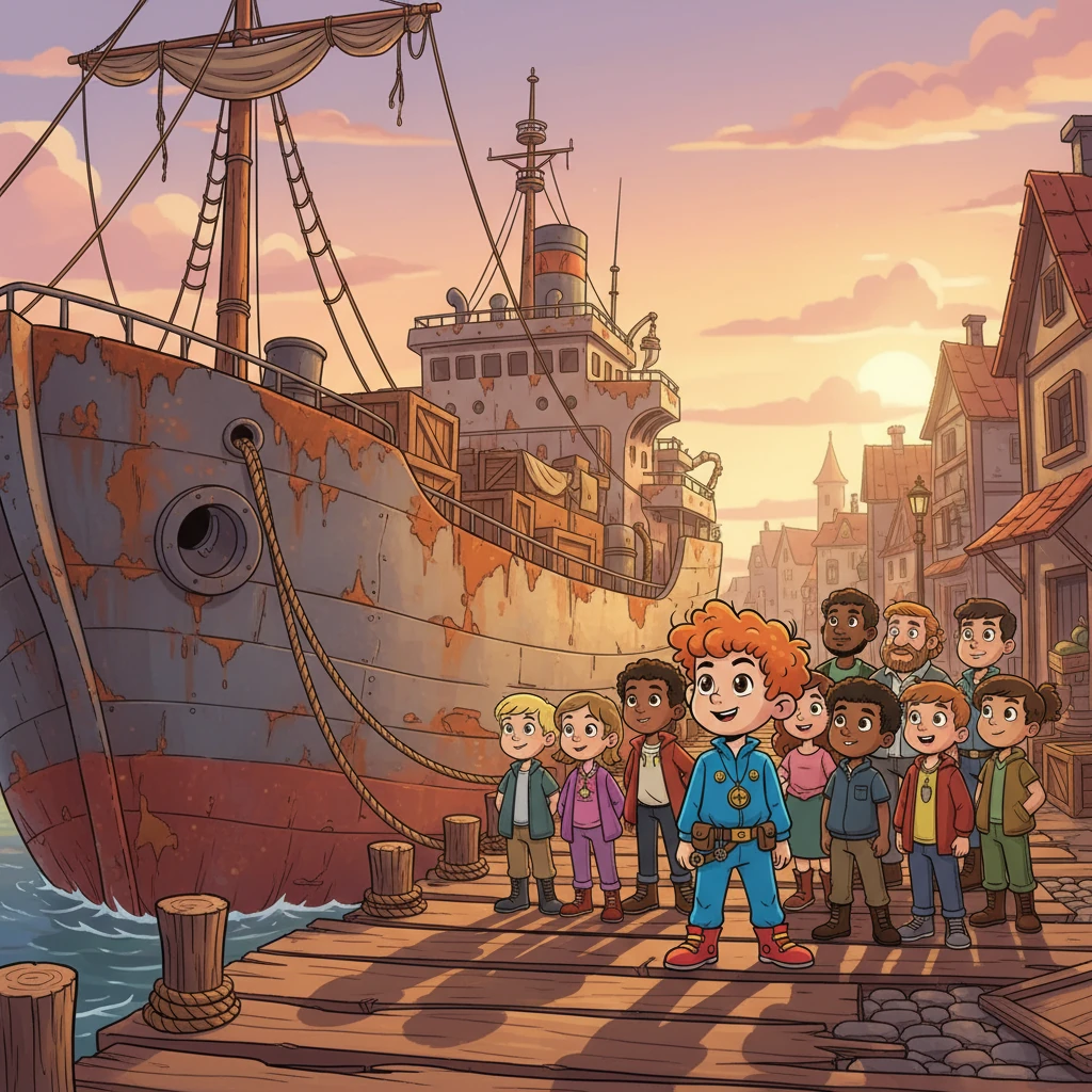 A esperança renasceu no porto distante. Ali, um navio enferrujado prometia levá-los para um novo mundo. A promessa de um futuro melhor brilhou nos olhos de Jan e dos demais, um vislumbre de um novo começo em terras desconhecidas.