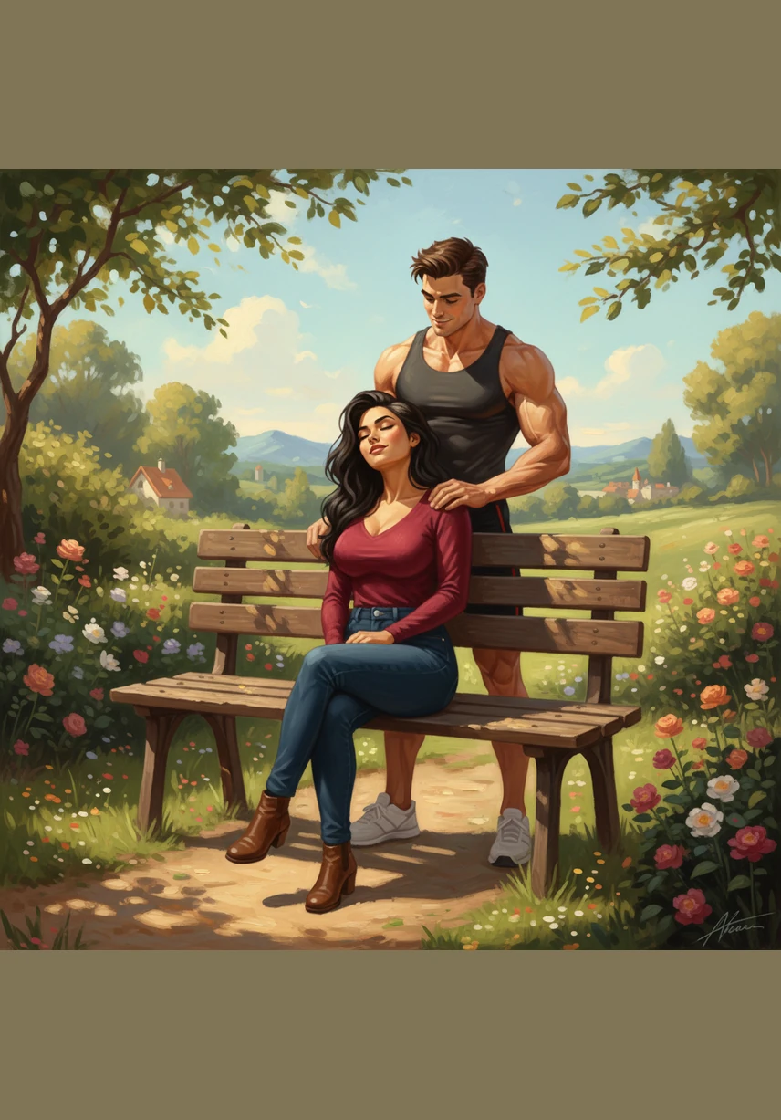 Nadia relaxes in her best friend’s bedroom, her radiant Latina beauty and confident hourglass figure filling the space as they share stories. She feels completely at home here, having spent half her life growing up alongside her best friend in this house.