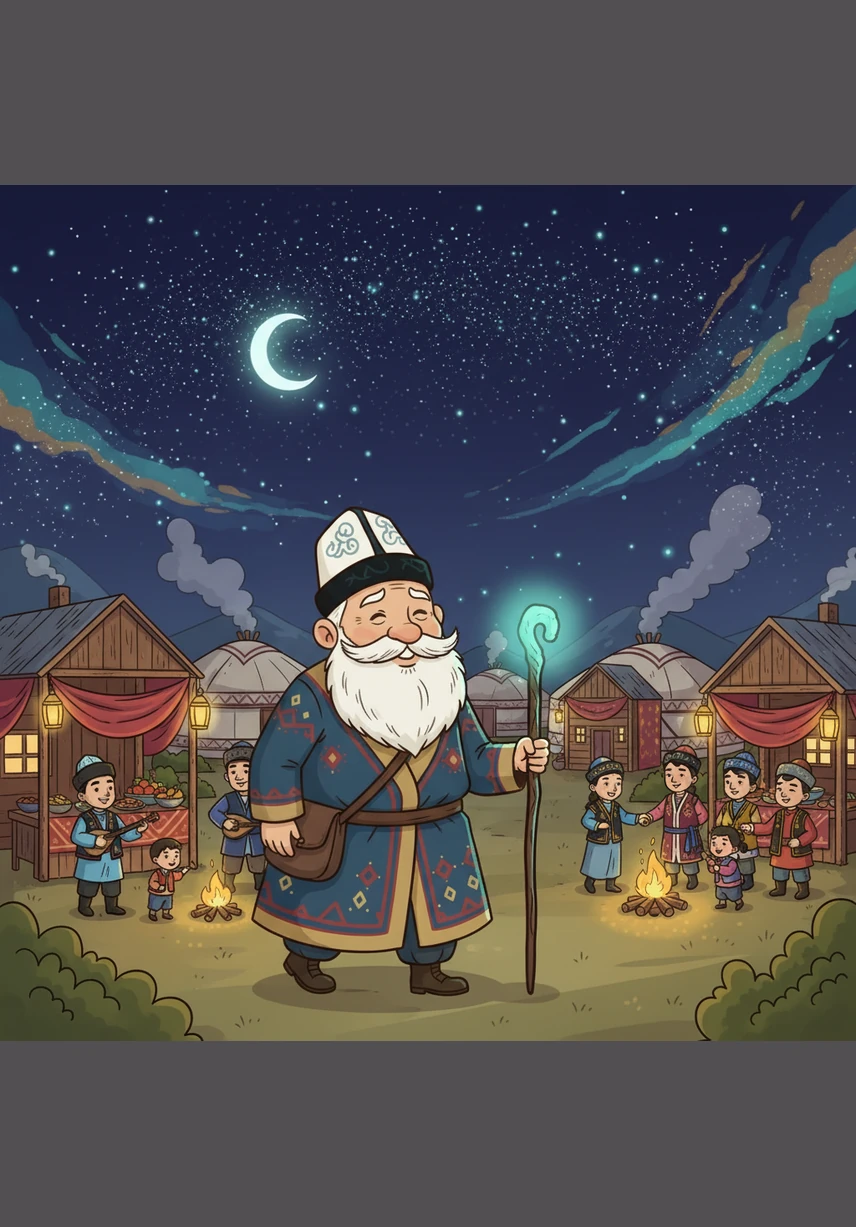 Существует легенда, что в праздничную ночь по земле ходит добрый старец Кыдыр Ата, принося благословение и счастье в каждый дом, где царит мир. Поэтому люди старались простить все старые обиды и встретить праздник с открытым сердцем, чтобы добро навсегда поселилось в их семьях.