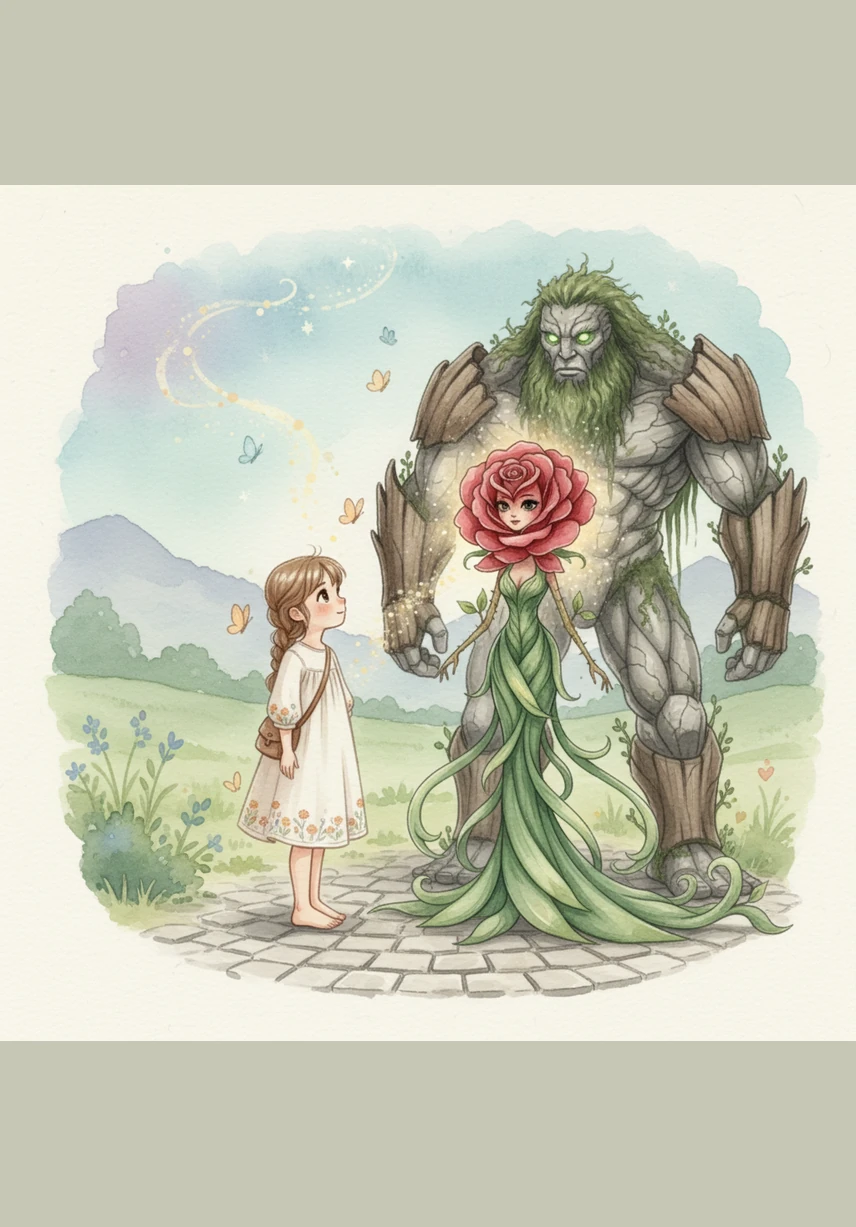 The rose introduced itself as Rosara, a scout from the long-forgotten realm of Aetheria. It explained that the magic of the elements—fire, water, earth, and air—was drifting away because humans had stopped believing. Rosara’s velvet petals glowed brighter as she pleaded for Lily’s help to save her home.