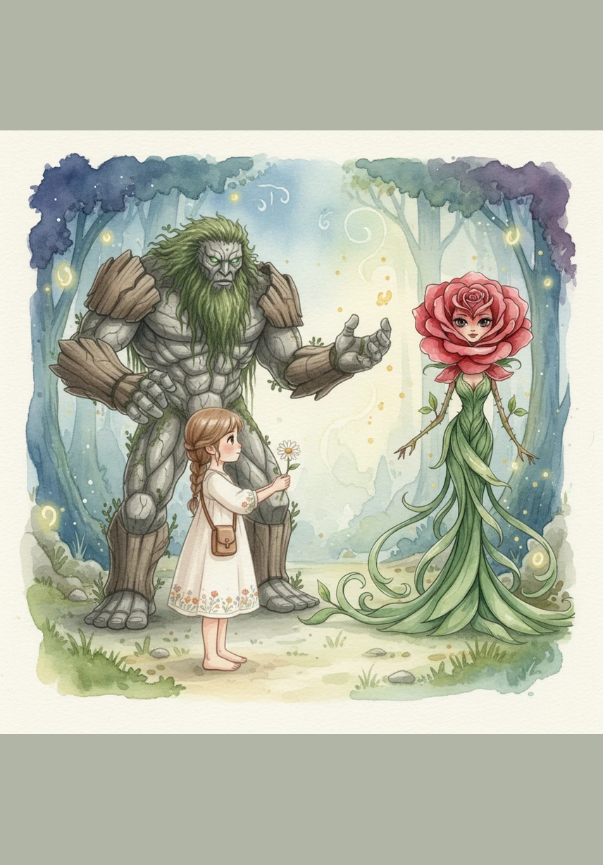 At the center of the realm stood the Great Elemental Tree, its branches heavy with crystal fruits representing each power. However, the tree was wilting, its leaves turning grey as the elemental fire at its roots flickered low. Lily saw that the fire didn't need fuel, but the light of a pure and curious heart.