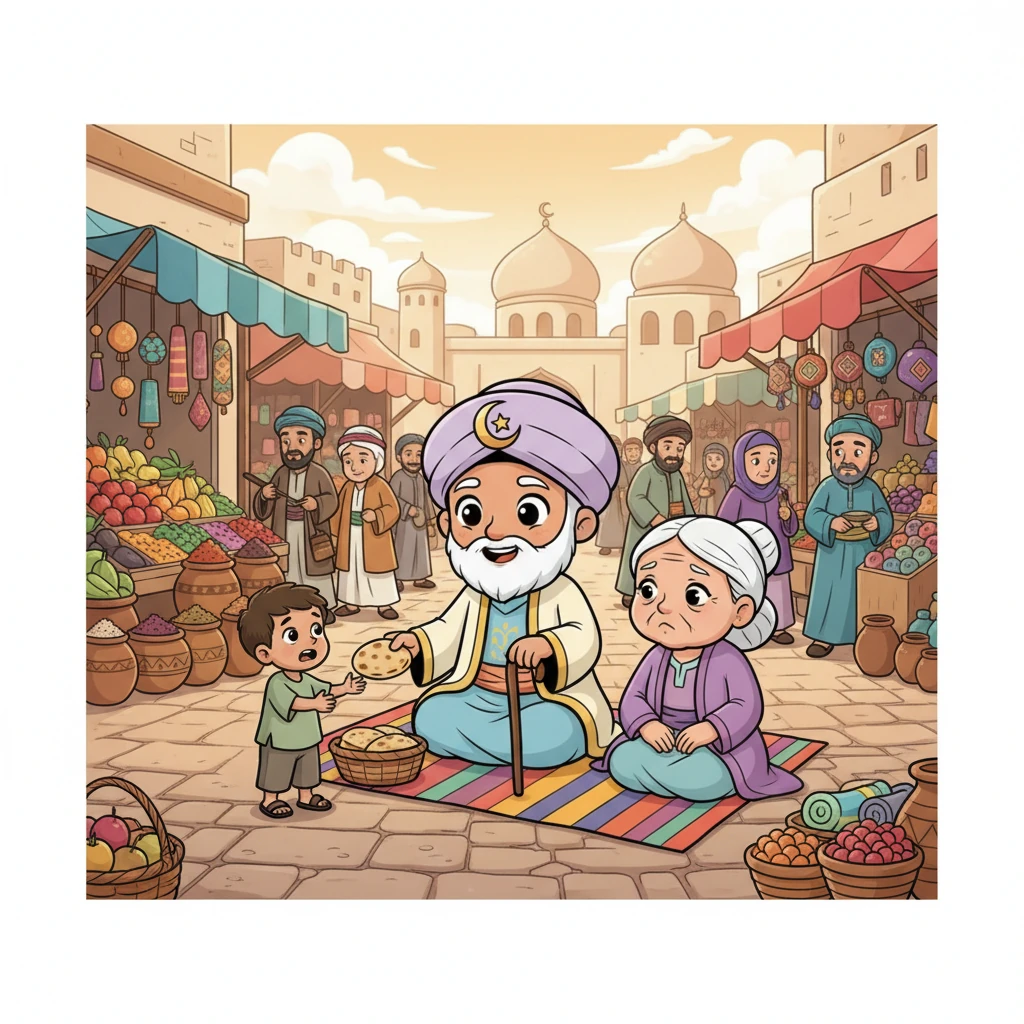 His travels took him through vibrant landscapes and bustling markets, where he met all sorts of people. Moin always had a kind word or a helping hand, sharing his meager food with hungry travelers and comforting lonely souls.