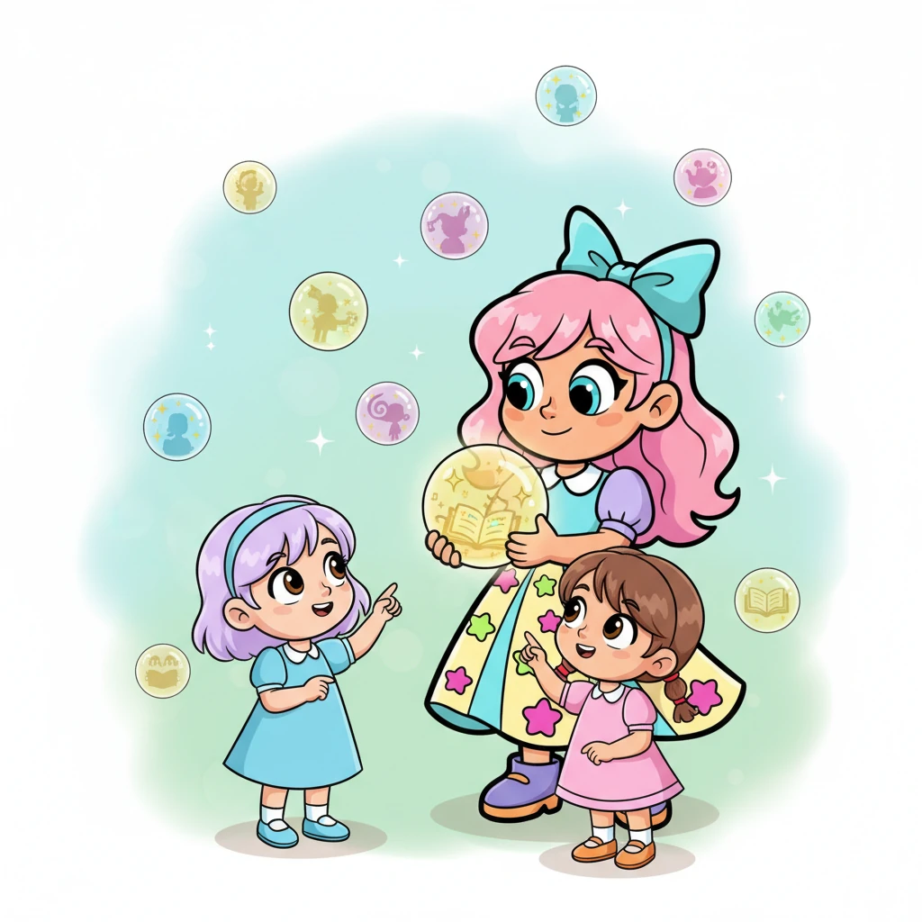 Камшат пен Назерке таңданып, жарқыраған шарлардың не екенін сұрады. Қуаныш жымиып, олардың бақытты естеліктері екенін түсіндірді. Ол бір сары шарды қолына алып, ішіндегі сиқырды көрсетті.