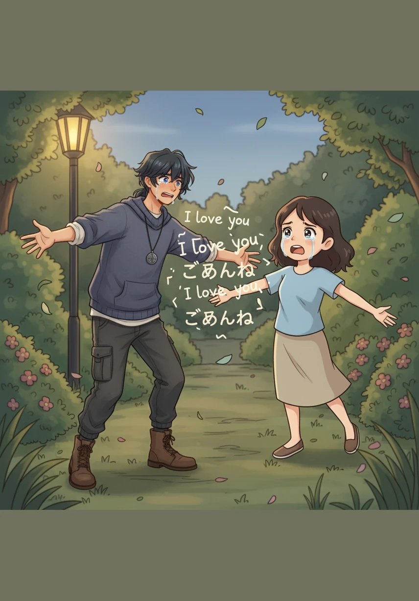 With tears in her eyes, Hana finally confessed the love she had carried in her heart through the headset. Kaito responded with equal fervor, expressing how deeply he loved the girl he had only known through a screen.