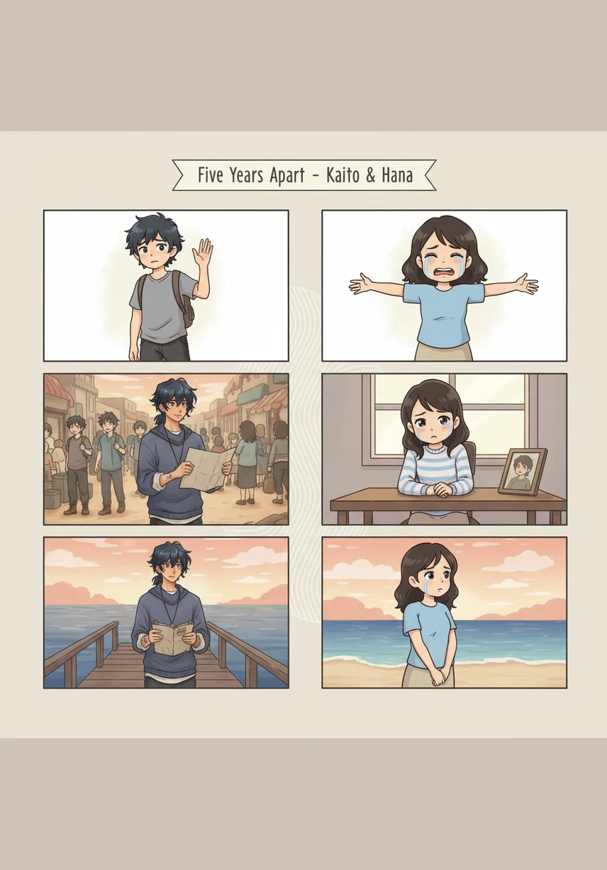 Five years passed like a beautiful montage of seasons, with their love growing stronger through voices and text. Though they had never touched, their hearts beat in perfect synchrony across the vast distance.