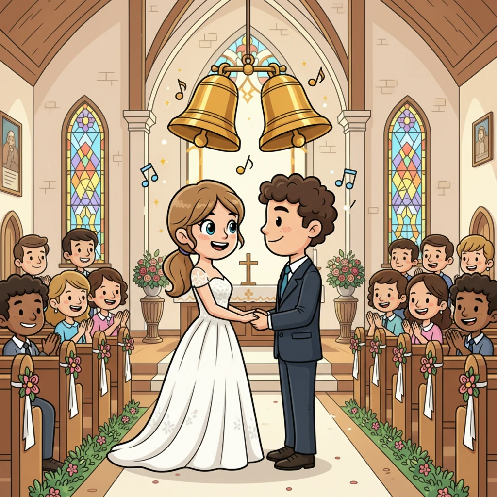The church bells chimed joyfully as Beth, radiant in her white gown, walked down the aisle to Matt. Surrounded by loved ones, they exchanged vows, their faces beaming with pure happiness. They shared their first dance as husband and wife, a celebration of their love story.
