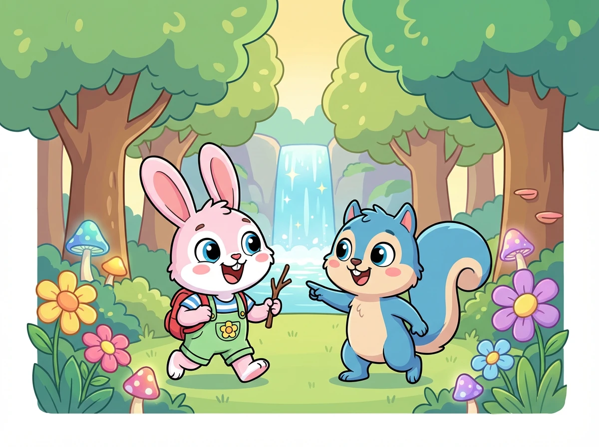 Rio mengajak Rara bermain bersama dan menunjukkan tempat-tempat indah di hutan yang belum pernah Rara lihat. Mereka menjadi teman baik.