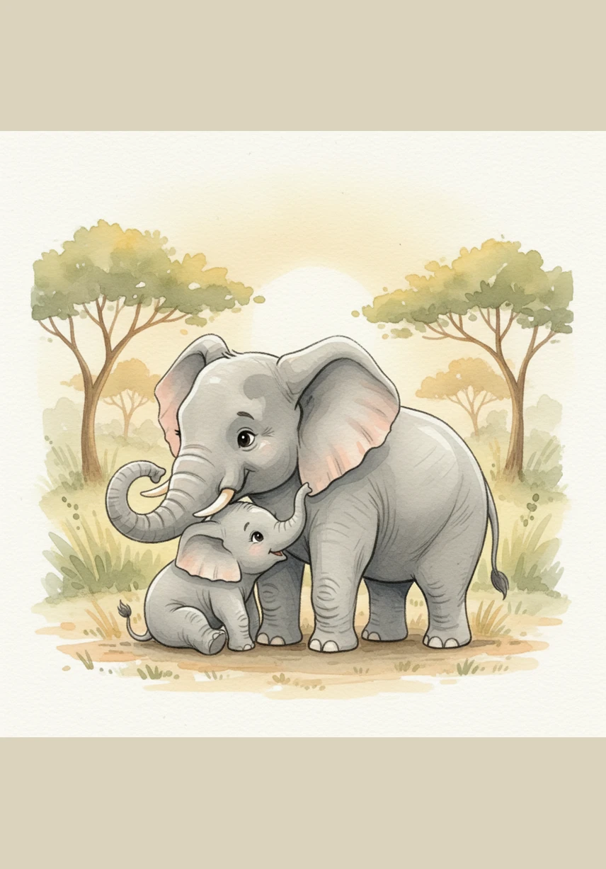 Her mother knelt beside her in the soft snow, gently lifting Ella's chin with her trunk and whispering that strength and grace lived in the spirit. She told Ella that the ice didn't care about her size; it only cared about the courage and passion in her heart.