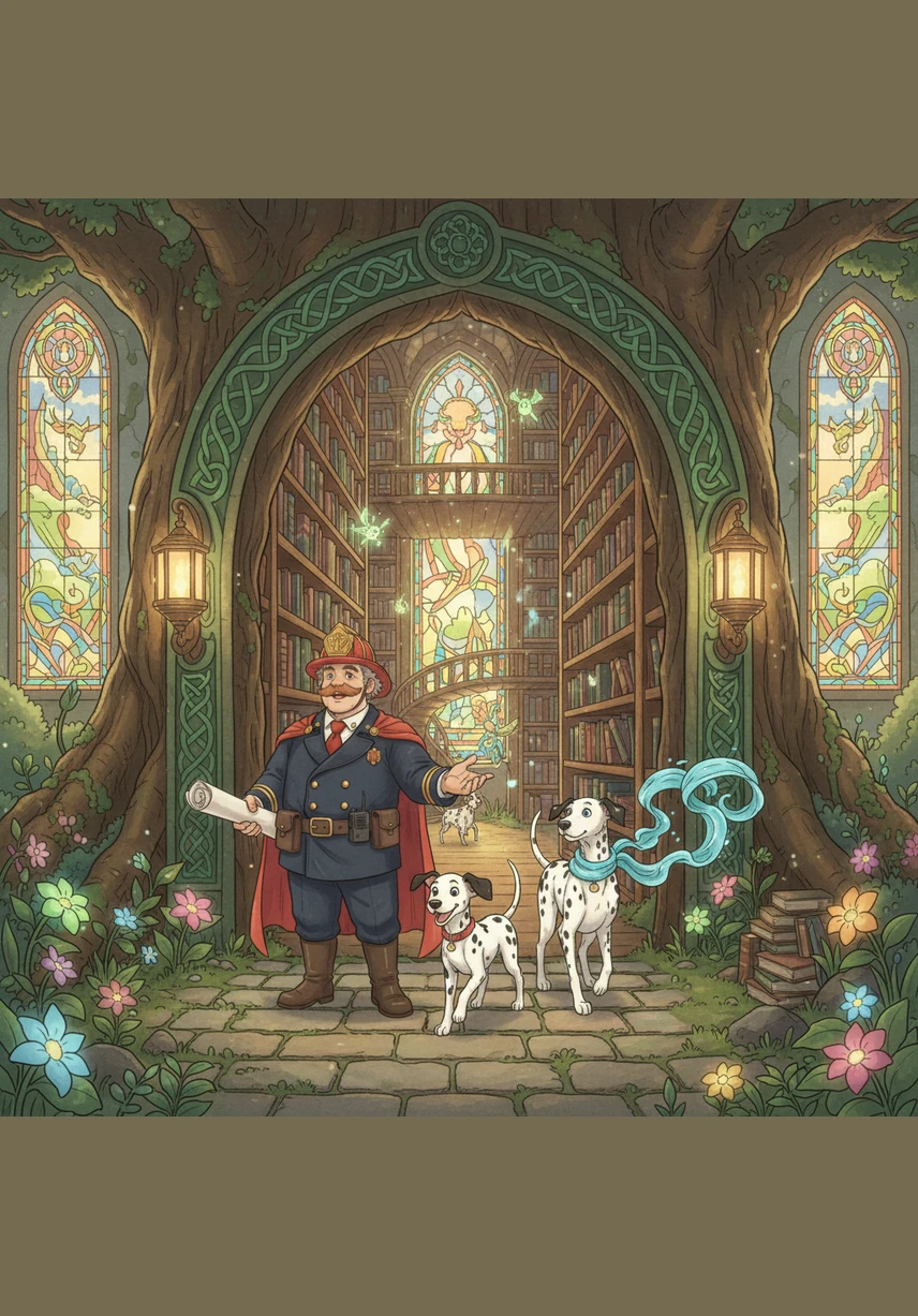 The group walks into the vast garage where the afternoon sunlight reflects off the polished concrete floors. Bobby’s ears perk up at every echo, while Matrix walks in a perfectly straight line, admiring the order.