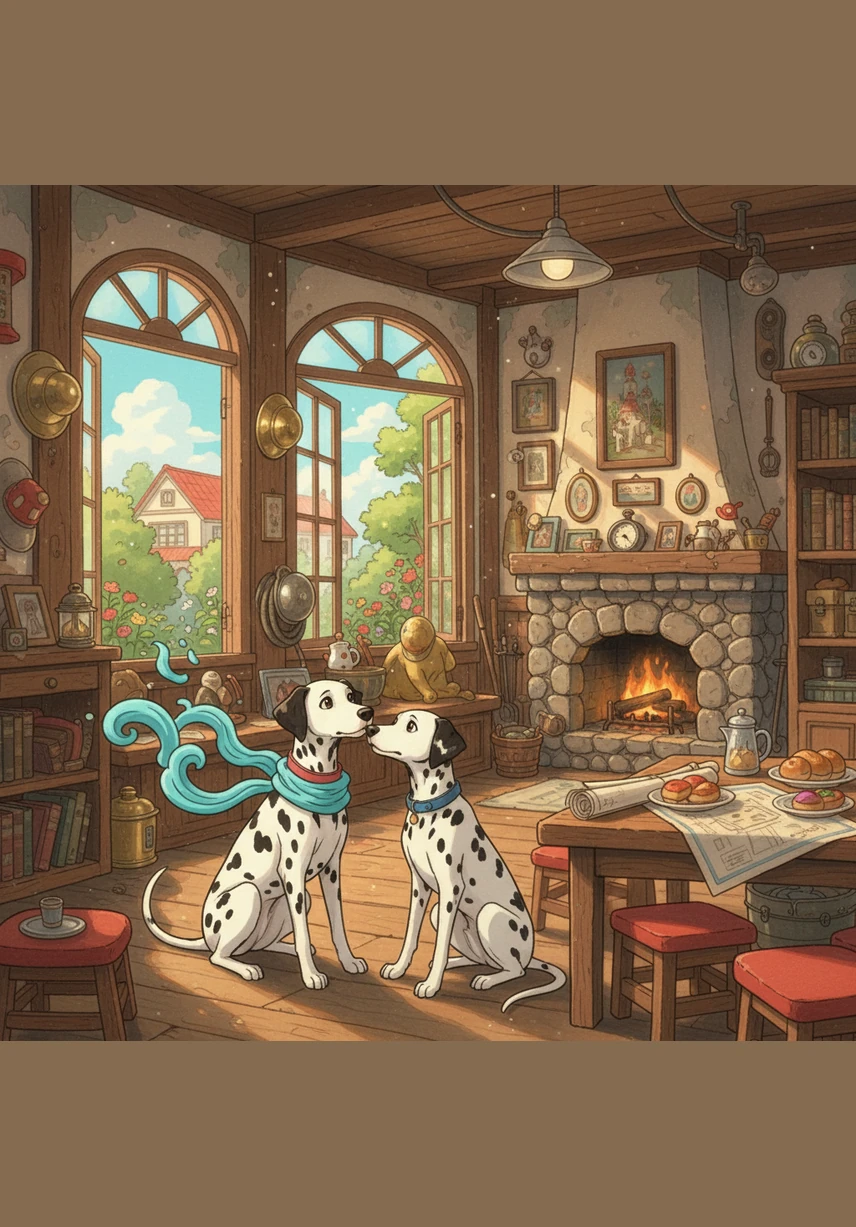 Matrix tells Bobby that they are Dalmatians and have the best noses in the entire world. He explains a clever plan to use their sense of smell to sort the gear by the unique scents of each firefighter.
